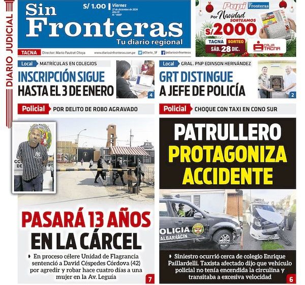 DIARIO SIN FRONTERAS TACNA