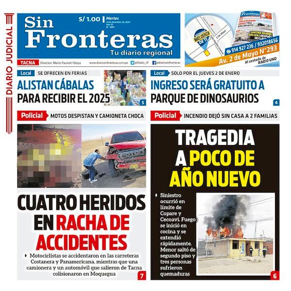 DIARIO SIN FRONTERAS TACNA