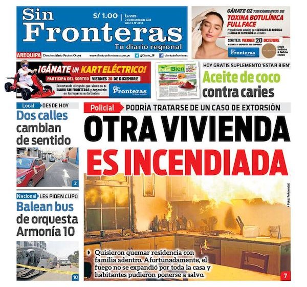 DIARIO SIN FRONTERAS AREQUIPA