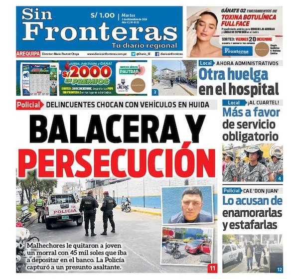  DIARIO SIN FRONTERAS  AREQUIPA 03122024