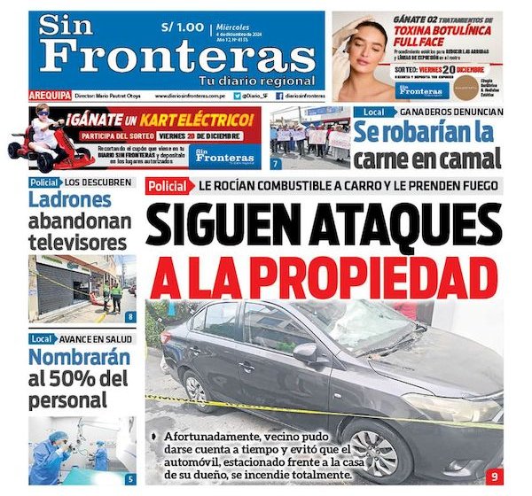  DIARIO SIN FRONTERAS AREQUIPA 04122024