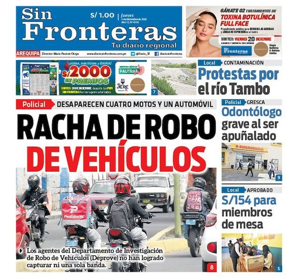  DIARIO SIN FRONTERAS  AREQUIPA 05122024