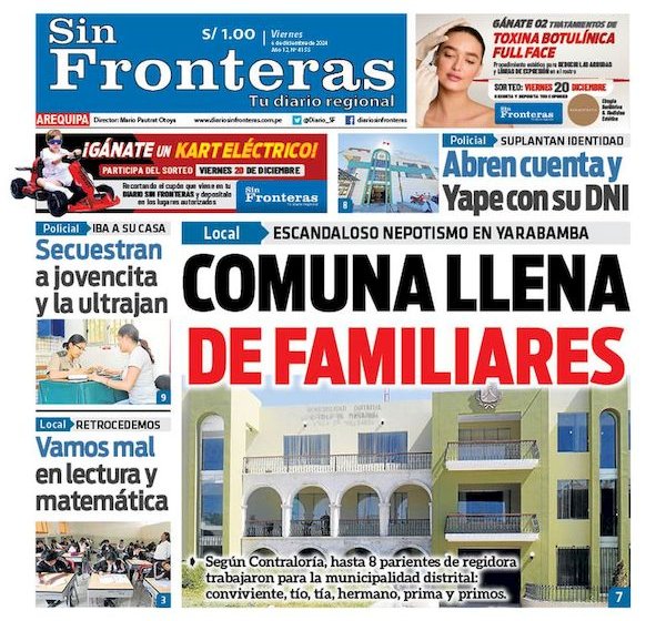 DIARIO SIN FRONTERAS AREQUIPA