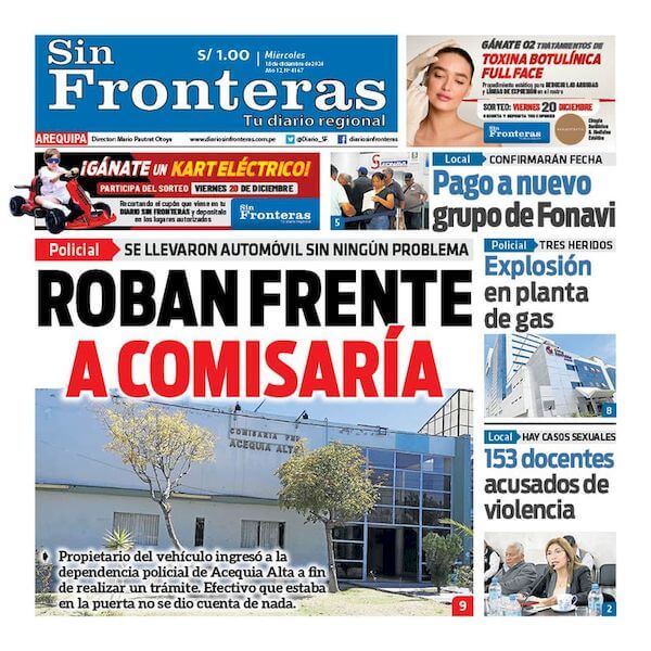 DIARIO SIN FRONTERAS AREQUIPA