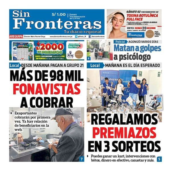 DIARIO SIN FRONTERAS AREQUIPA