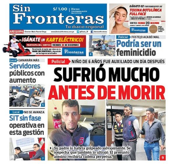 DIARIO SIN FRONTERAS AREQUIPA