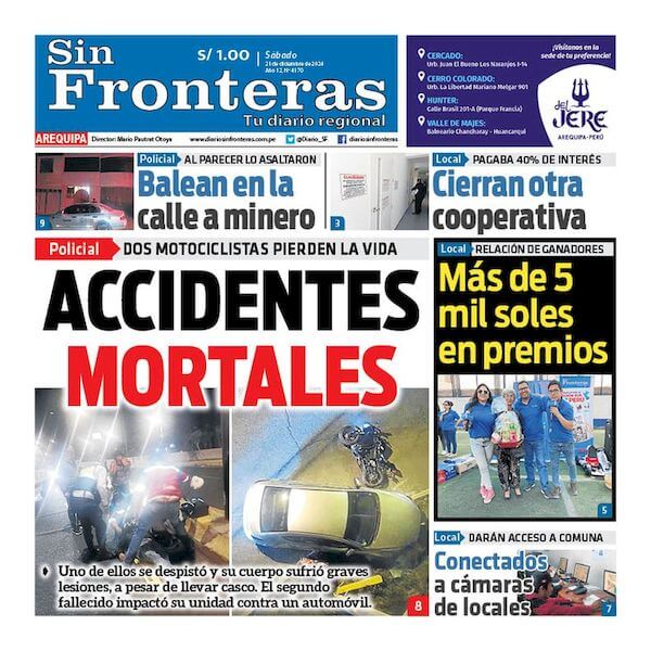 DIARIO SIN FRONTERAS AREQUIPA