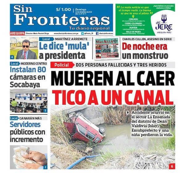 DIARIO SIN FRONTERAS AREQUIPA