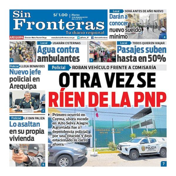 DIARIO SIN FRONTERAS AREQUIPA