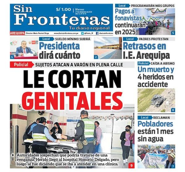 DIARIO SIN FRONTERAS AREQUIPA