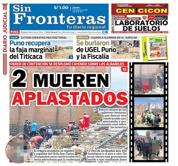 DIARIO SIN FRONTERAS PUNO