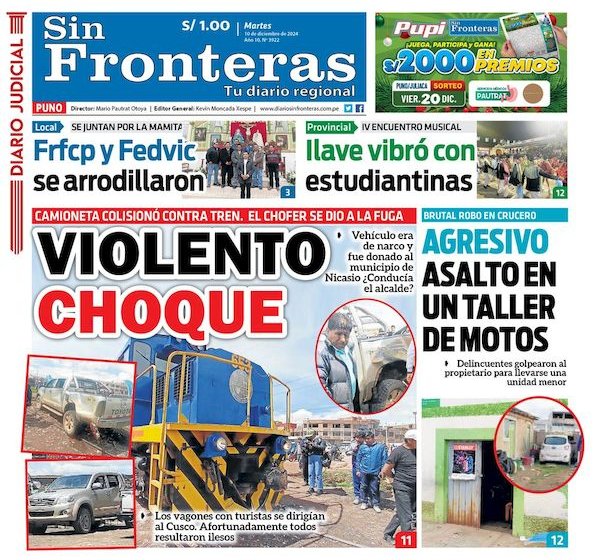 DIARIO SIN FRONTERAS PUNO