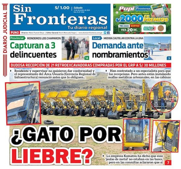  DIARIO SIN FRONTERAS PUNO 14122024