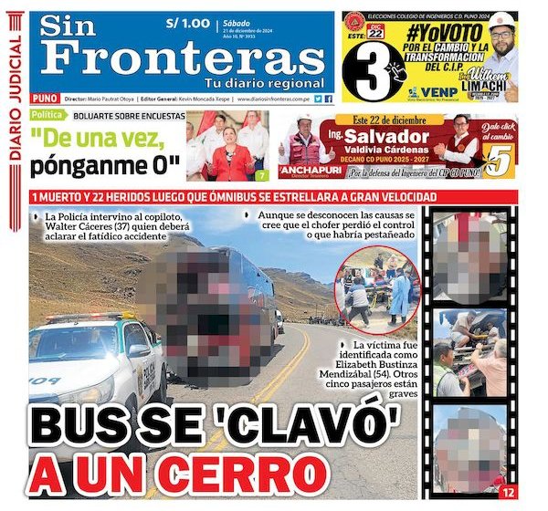 DIARIO SIN FRONTERAS PUNO