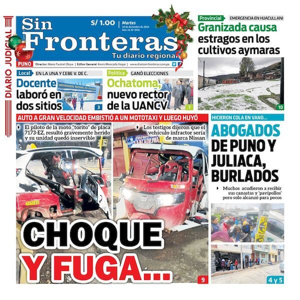 DIARIO SIN FRONTERAS PUNO