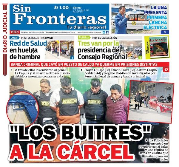  DIARIO SIN FRONTERAS PUNO 27122024