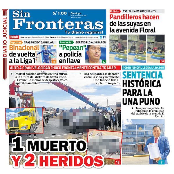 DIARIO SIN FRONTERAS PUNO