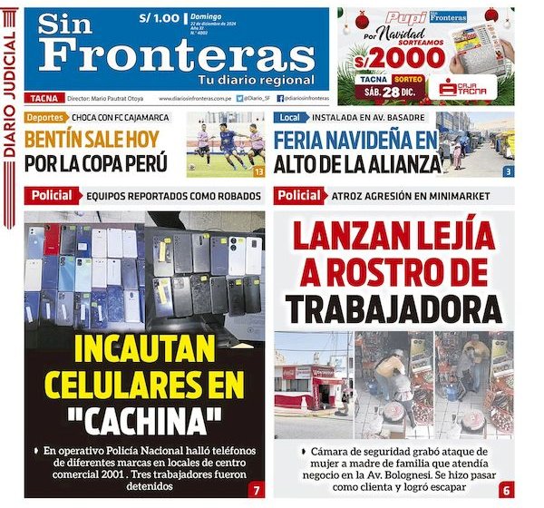 DIARIO SIN FRONTERAS TACNA