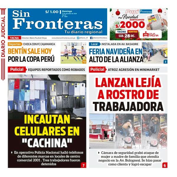 DIARIO SIN FRONTERAS TACNA