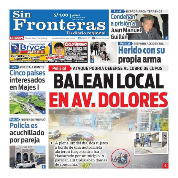 DIARIO SIN FRONTERAS AREQUIPA