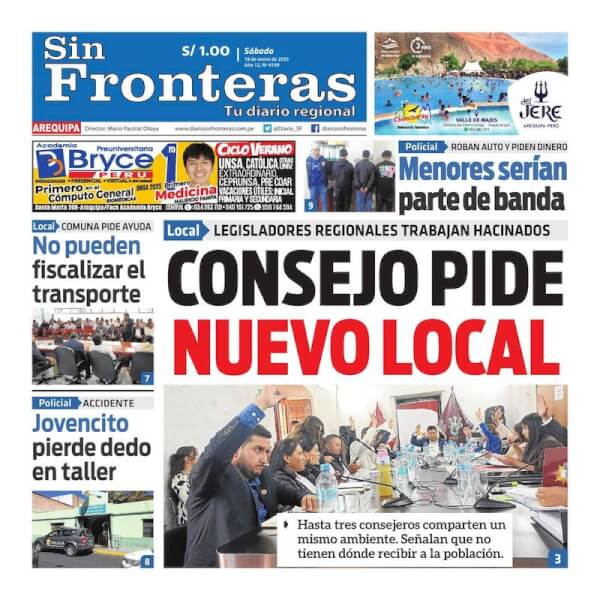 DIARIO SIN FRONTERAS AREQUIPA