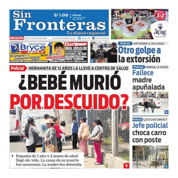 DIARIO SIN FRONTERAS AREQUIPA