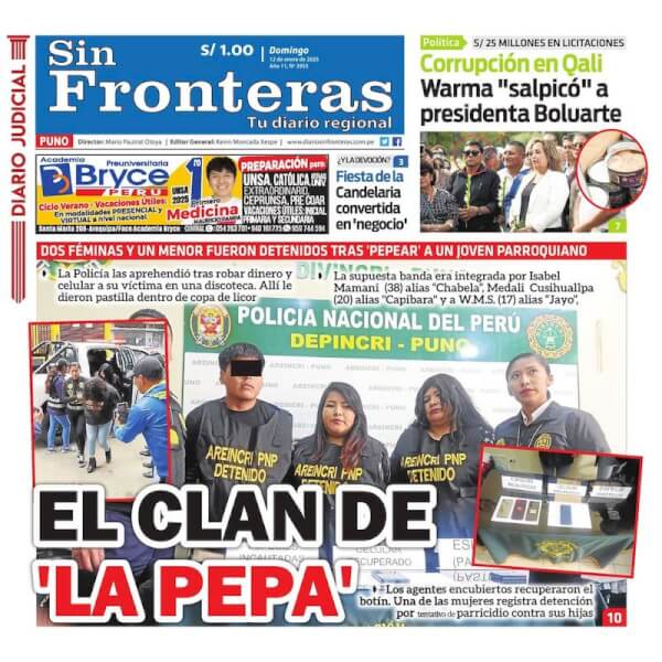 DIARIO SIN FRONTERAS PUNO