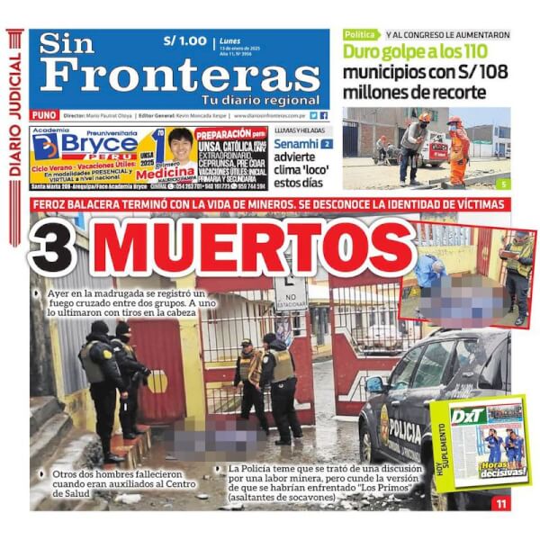 DIARIO SIN FRONTERAS PUNO