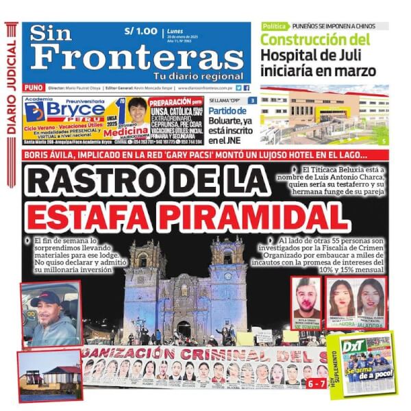 DIARIO SIN FRONTERAS PUNO