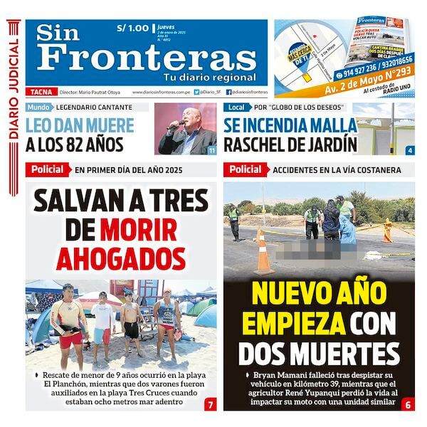 DIARIO SIN FRONTERAS TACNA