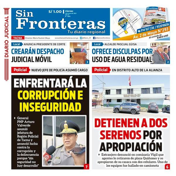 DIARIO SIN FRONTERAS TACNA