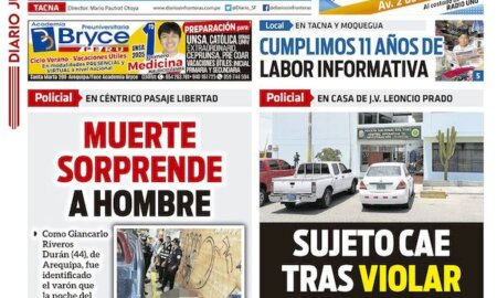 DIARIO SIN FRONTERAS TACNA