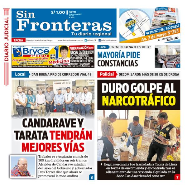 DIARIO SIN FRONTERAS TACNA