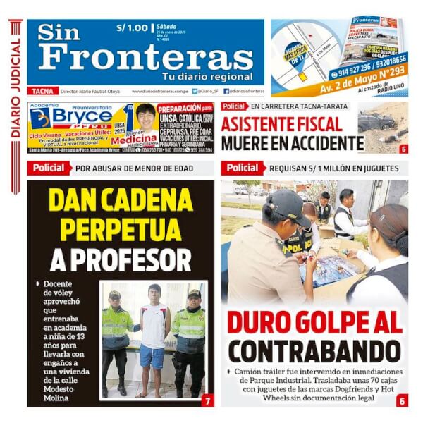 DIARIO SIN FRONTERAS TACNA