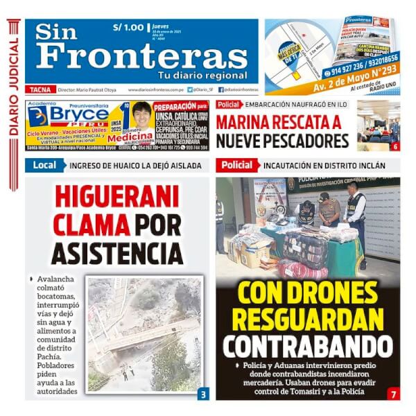 DIARIO SIN FRONTERAS TACNA