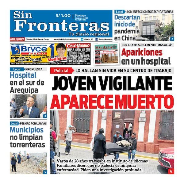 DIARIO SIN FRONTERAS AREQUIPA