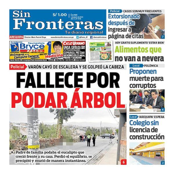 DIARIO SIN FRONTERAS AREQUIPA