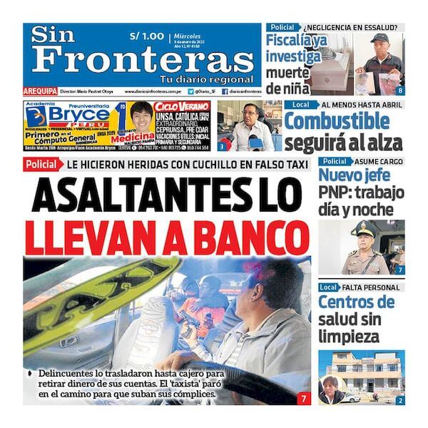 DIARIO SIN FRONTERAS AREQUIPA