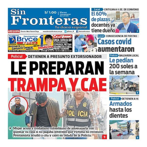 DIARIO SIN FRONTERAS AREQUIPA