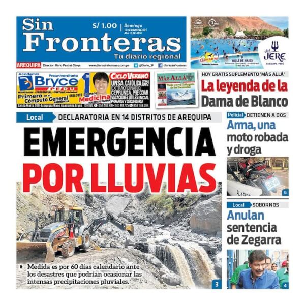 DIARIO SIN FRONTERAS AREQUIPA