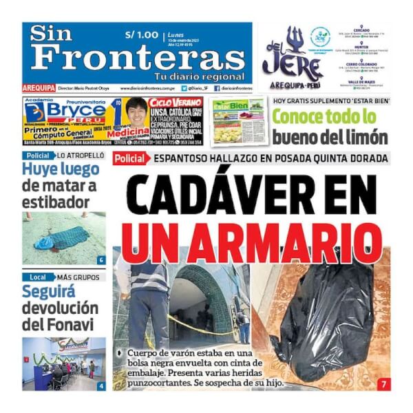 DIARIO SIN FRONTERAS AREQUIPA