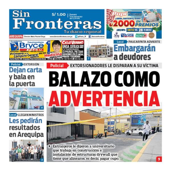 DIARIO SIN FRONTERAS AREQUIPA