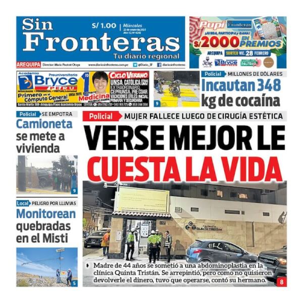 DIARIO SIN FRONTERAS AREQUIPA