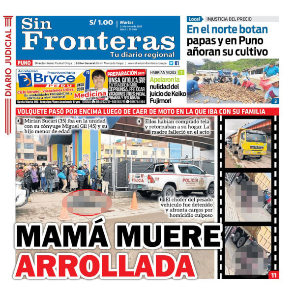 DIARIO SIN FRONTERAS PUNO