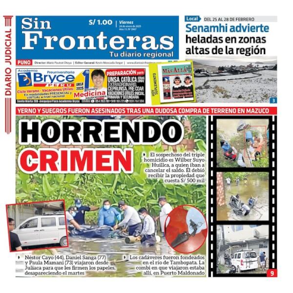 DIARIO SIN FRONTERAS PUNO