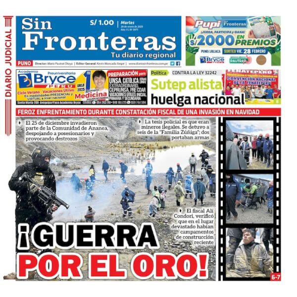 DIARIO SIN FRONTERAS PUNO