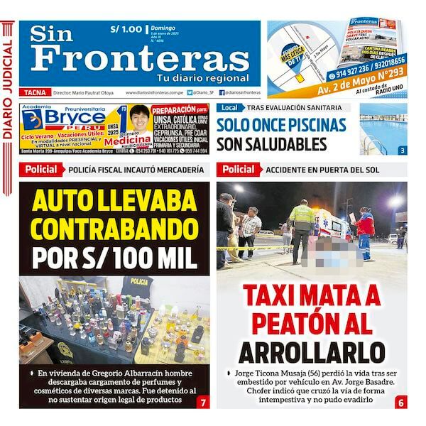 DIARIO SIN FRONTERAS TACNA