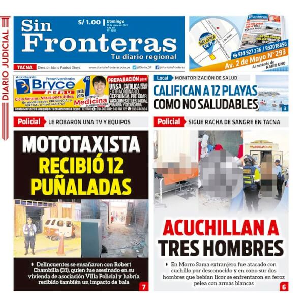 DIARIO SIN FRONERAS TACNA