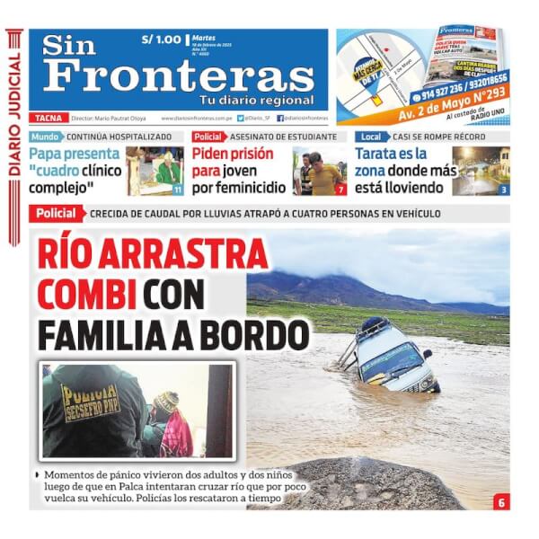 DIARIO SIN FRONTERAS TACNA