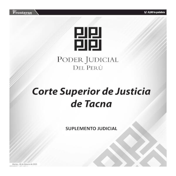 JUDICIALES TACNA